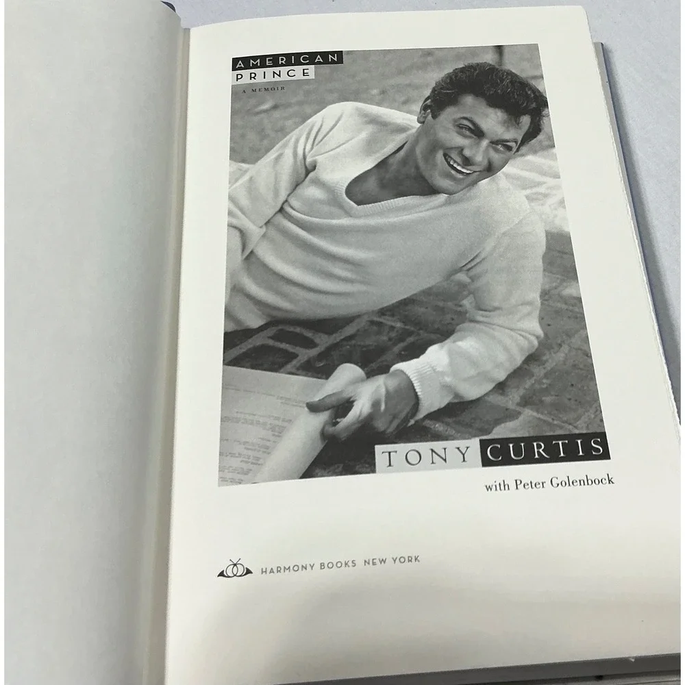 Tony Curtis American Prince Memoir Hardcover Hollywood Biography